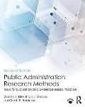 Public Administration Research Methods Tools For Evaluation & Evidence Based Practice
