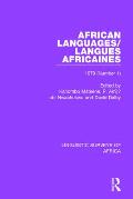 African Languages/Langues Africaines: Volume 5 (1) 1979