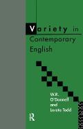 Variety in Contemporary English