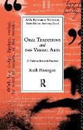 Oral Traditions and the Verbal Arts: A Guide to Research Practices