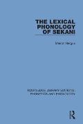 The Lexical Phonology of Sekani