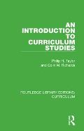 An Introduction to Curriculum Studies