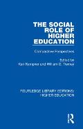 The Social Role of Higher Education: Comparative Perspectives