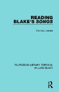 Reading Blake's Songs