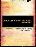 Check List of Colorado Public Documents