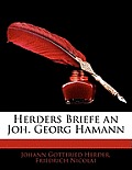 Herders Briefe an Joh. Georg Hamann