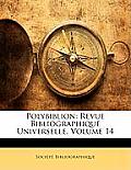 Polybiblion: Revue Bibliographique Universelle, Volume 14