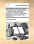 Commentaries on the laws of England. Book the fourth. By Sir William Blackstone, ... The tenth edition, with the last corrections of the author; addit