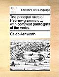 The Principal Rules of Hebrew Grammar; ... with Compleat Paradigms of the Verbs.