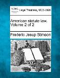 American statute law. Volume 2 of 2