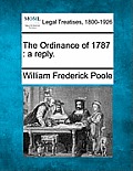 The Ordinance of 1787: A Reply.