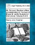 Mr. Serjeant Stephen's New commentaries on the laws of England: partly founded on Blackstone. Volume 3 of 4