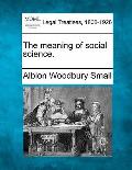 The Meaning of Social Science.