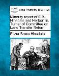 Minority Report of E.B. Hinsdale and Herbert B. Turner of Committee on Land Transfer Reform