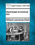 Hand-book of criminal law.