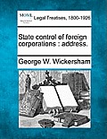 State Control of Foreign Corporations: Address.