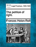 The petition of right.