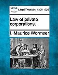 Law of private corporations.