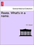 Reata. What's in a Name.