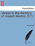 Verses to the Memory of Joseph Warton, D.D.