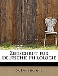 Zeitschrift Fur Deutschie Philologie