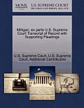 Milligan, Ex Parte U.S. Supreme Court Transcript of Record with Supporting Pleadings