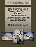 U.S. Supreme Court Transcript of Record Federal Communications Commission V. National Broadcasting Co