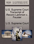 U.S. Supreme Court Transcript of Record Lammon V. Feusier