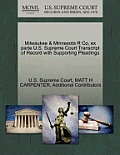 Milwaukee & Minnesota R Co, Ex Parte U.S. Supreme Court Transcript of Record with Supporting Pleadings