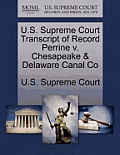 U.S. Supreme Court Transcript of Record Perrine V. Chesapeake & Delaware Canal Co