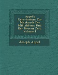 Appel's Repertorium Zur M Nzkunde Des Mittelalters Und Der Neuern Zeit, Volume 1