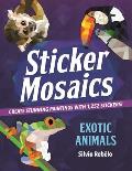 Sticker Mosaics Exotic Animals Create Stunning Paintings with 1245 Stickers