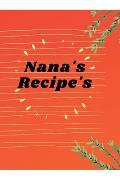 Nana's Recipe's