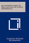 An Introduction to the Calculus of Finite Differences