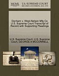 Donham V. West-Nelson Mfg Co U.S. Supreme Court Transcript of Record with Supporting Pleadings