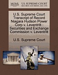 U.S. Supreme Court Transcript of Record Niagara Hudson Power Corp V. Leventritt: Securities and Exchange Commission V. Leventritt
