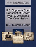 U.S. Supreme Court Transcript of Record West V. Oklahoma Tax Commission