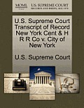 U.S. Supreme Court Transcript of Record New York Cent & H R R Co V. City of New York