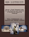 Darrow V. Postal Telegraph-Cable Co U.S. Supreme Court Transcript of Record with Supporting Pleadings