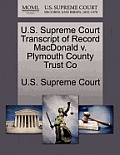 U.S. Supreme Court Transcript of Record MacDonald V. Plymouth County Trust Co
