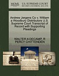 Andrew Jergens Co V. William a Woodbury Distributors U.S. Supreme Court Transcript of Record with Supporting Pleadings