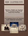 Roemer V. Peddie U.S. Supreme Court Transcript of Record with Supporting Pleadings