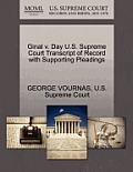 Ginal V. Day U.S. Supreme Court Transcript of Record with Supporting Pleadings