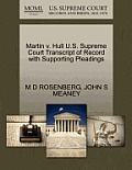 Martin V. Hull U.S. Supreme Court Transcript of Record with Supporting Pleadings