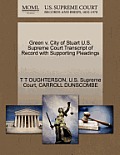 Green V. City of Stuart U.S. Supreme Court Transcript of Record with Supporting Pleadings