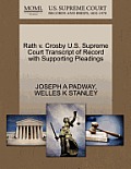 Rath V. Crosby U.S. Supreme Court Transcript of Record with Supporting Pleadings