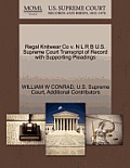 Regal Knitwear Co V. N L R B U.S. Supreme Court Transcript of Record with Supporting Pleadings