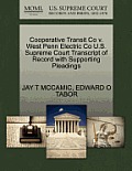Cooperative Transit Co V. West Penn Electric Co U.S. Supreme Court Transcript of Record with Supporting Pleadings