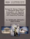 Richard W. Werner, Petitioner, V. Heinwerner Motor Parts Corporation. U.S. Supreme Court Transcript of Record with Supporting Pleadings