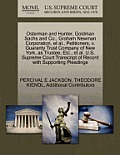 Osterman and Hunter, Goldman Sachs and Co., Graham Newman Corporation, et al., Petitioners, V. Guaranty Trust Company of New York, as Trustee, Etc., e